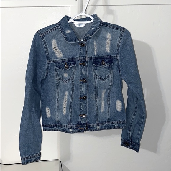 Distressed Jean Jacket